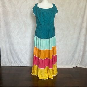 Women’s Colorful Dress, Size 22/24 but taken in *READ DESCRIPTION*